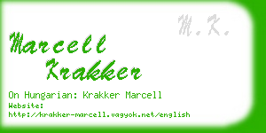marcell krakker business card